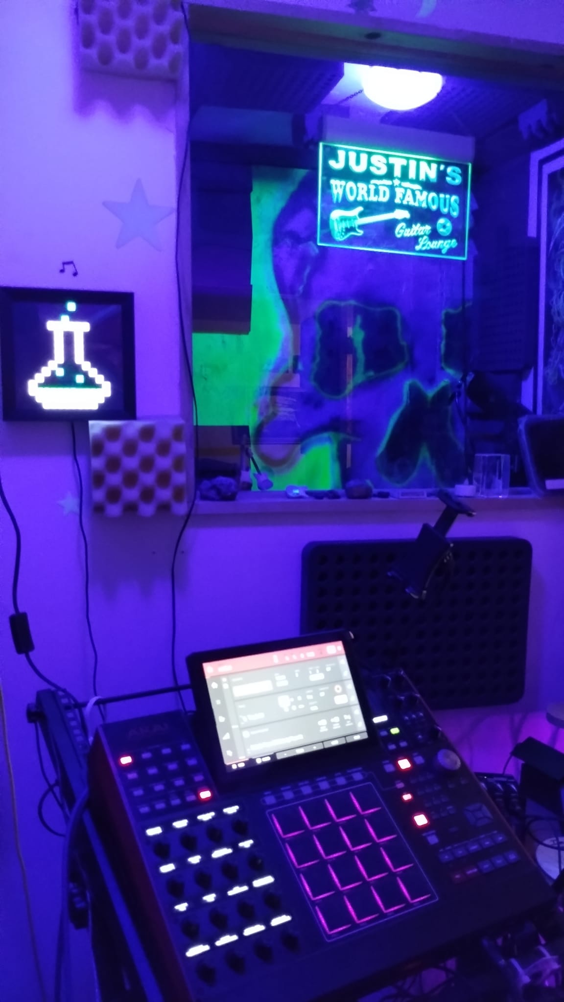 Akai MPC in the studio